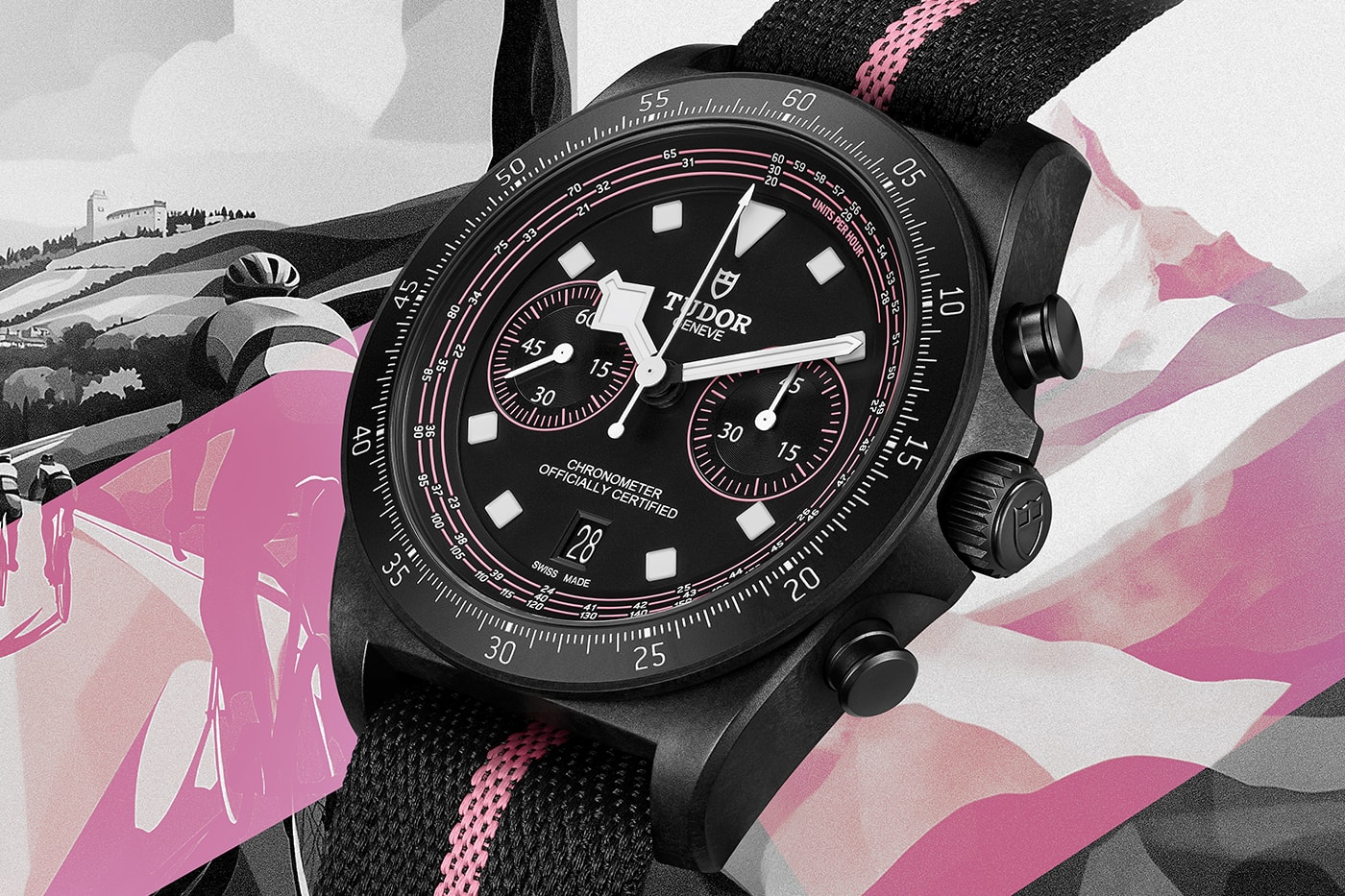 Tudor Pelagos FXD Chrono “Pink” cyclist tachymeter limited edition Giro d’Italia Release Info