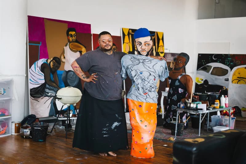 Jonathan Lyndon Chase Takes Over Acne Studios New York Heart Beat Rose Art artworks green street 