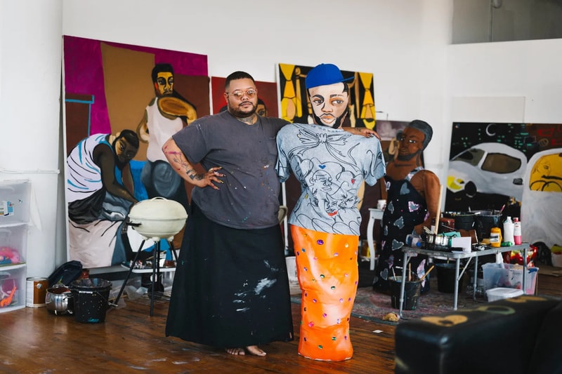 Jonathan Lyndon Chase Takes Over Acne Studios New York Heart Beat Rose Art artworks green street 