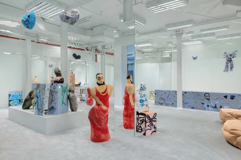 Jonathan Lyndon Chase Takes Over Acne Studios New York Heart Beat Rose Art artworks green street 