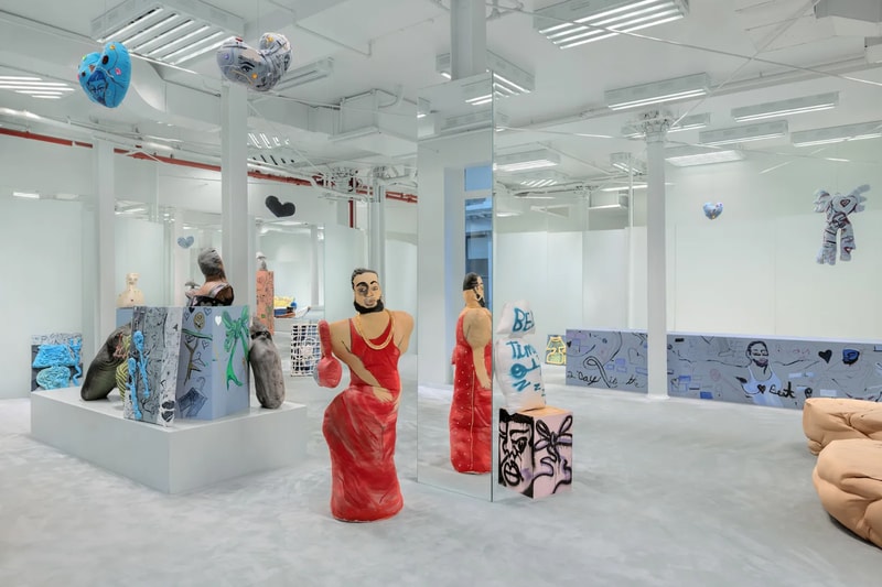 Jonathan Lyndon Chase Takes Over Acne Studios New York Heart Beat Rose Art artworks green street 