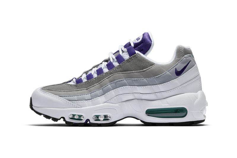 Nike Air Max 95 OG "Grape" With Big Bubbles Return White/Court Purple-Emerald Green-Wolf Grey HJ5996-100 spring 2026
