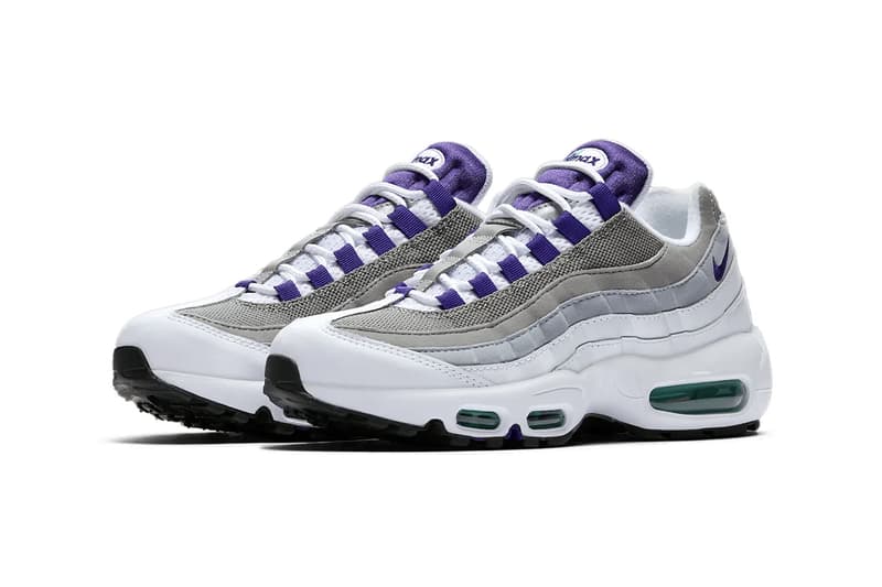 Nike Air Max 95 OG "Grape" With Big Bubbles Return White/Court Purple-Emerald Green-Wolf Grey HJ5996-100 spring 2026