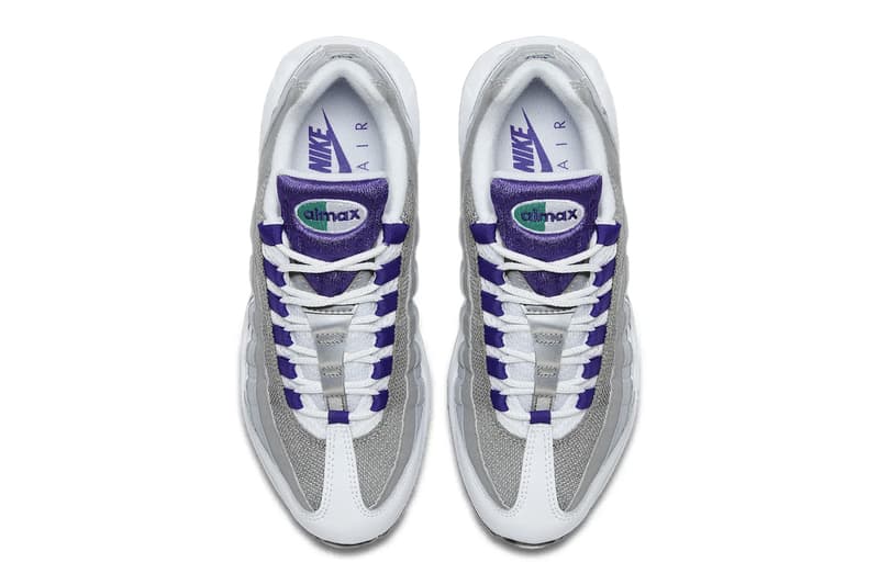 Nike Air Max 95 OG "Grape" With Big Bubbles Return White/Court Purple-Emerald Green-Wolf Grey HJ5996-100 spring 2026