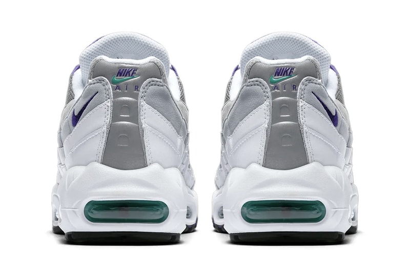 Nike Air Max 95 OG "Grape" With Big Bubbles Return White/Court Purple-Emerald Green-Wolf Grey HJ5996-100 spring 2026