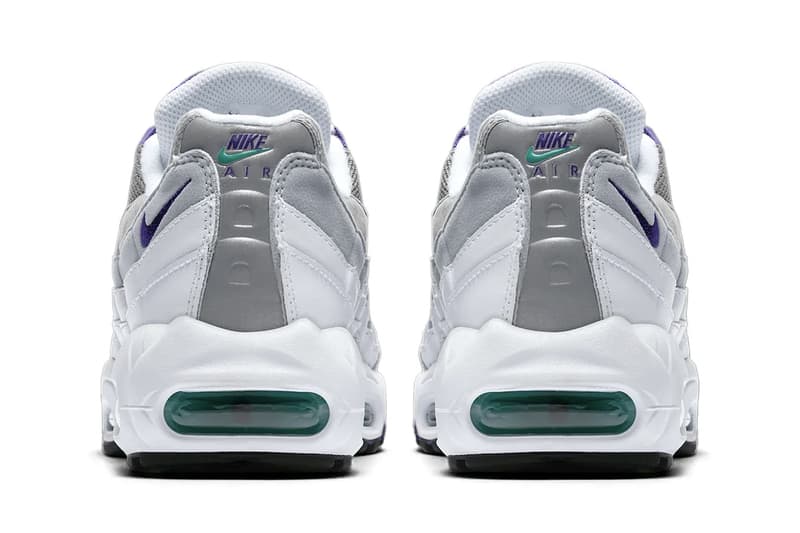 Nike Air Max 95 OG "Grape" With Big Bubbles Return White/Court Purple-Emerald Green-Wolf Grey HJ5996-100 spring 2026
