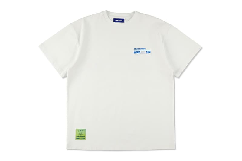 WIND AND SEA Audio-Technica Sound Burger AT-SB727 WS Collaboration Limited Edition T-shirt Multi Record Bag Release Info