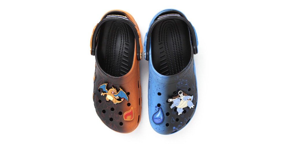 Pokémon and Crocs Release "Charizard vs. Blastoise" Versus Clog
