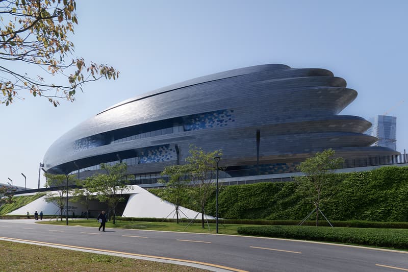 Zaha Hadid Architects Looks to the Future With Shenzhen Science and Technology Museum spaceship new project guangming district china greater bay area 