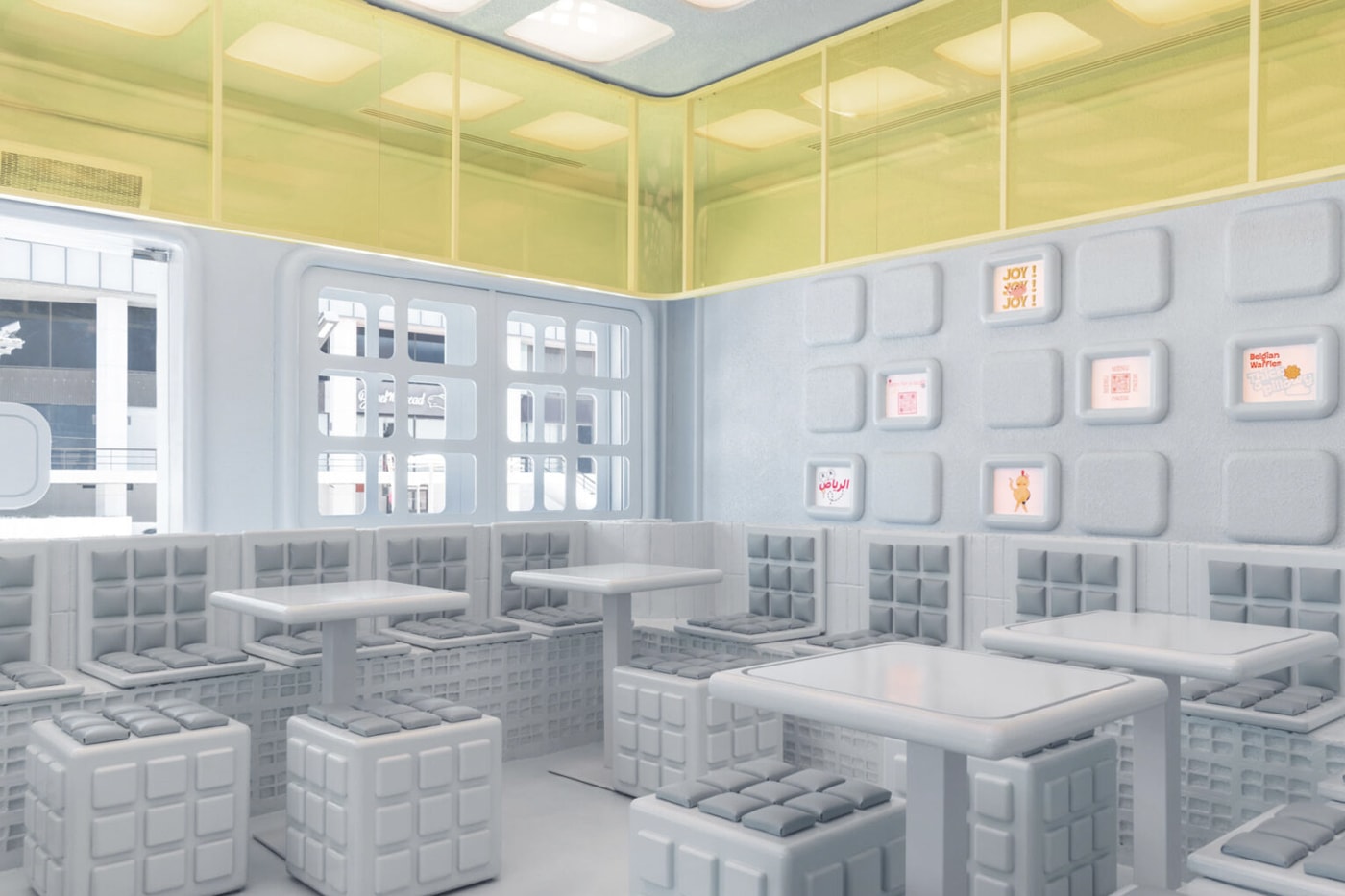 Masquespacio NOVU WAFFLE Inside Look Riyadh Saudi Arabia Architecture Interior Design