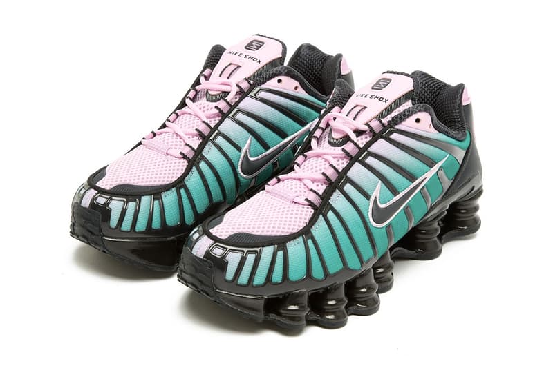 Nike Shox TL “Watermelon” "Light Arctic Pink/Neptune Green-Off Noir" Women's IH1336-600 Release Info