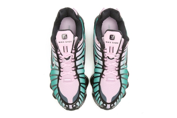 Nike Shox TL “Watermelon” "Light Arctic Pink/Neptune Green-Off Noir" Women's IH1336-600 Release Info