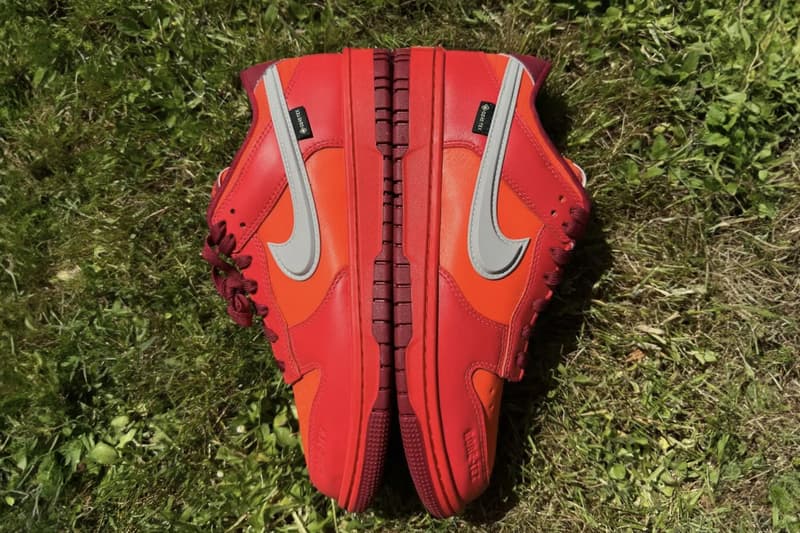 Nike Dunk Low Gore-Tex Surfaces in "Crimson" for Spring 2026 HQ2053-800 Light Crimson/Light Iron Ore-Total Crimson-Deep Red