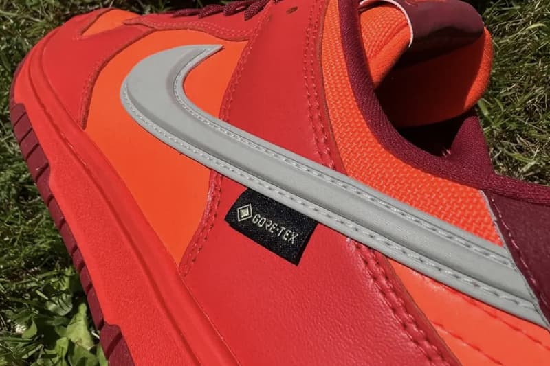 Nike Dunk Low Gore-Tex Surfaces in "Crimson" for Spring 2026 HQ2053-800 Light Crimson/Light Iron Ore-Total Crimson-Deep Red