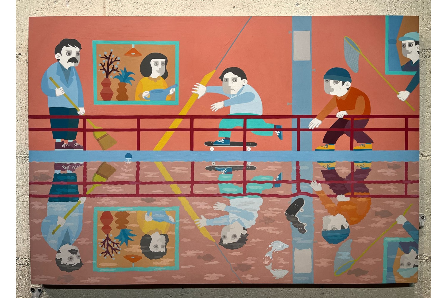 hiroki muraoka bright moments the little hut exhibition skateboarding painting drawing sketches