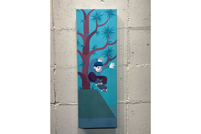 hiroki muraoka bright moments the little hut exhibition skateboarding painting drawing sketches