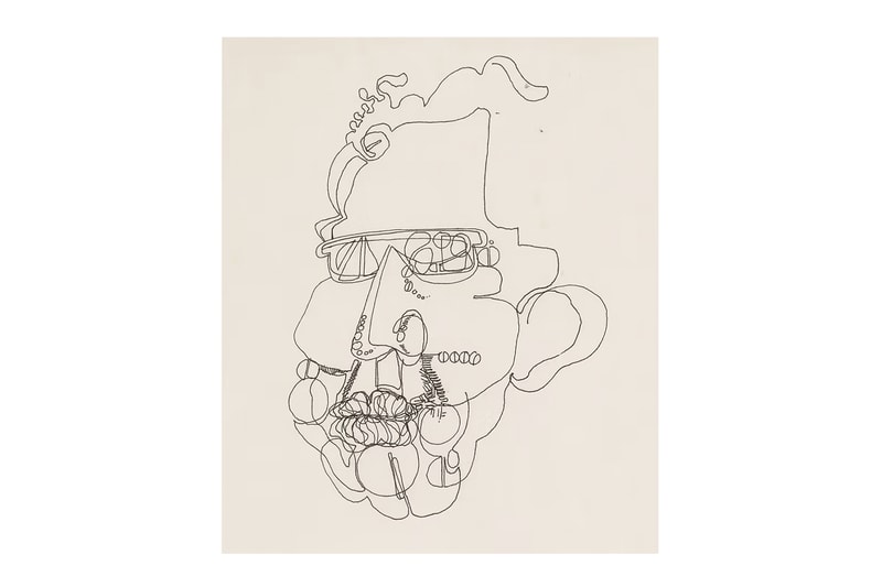jean michel basquiat earliest head drawing skull motif sothebys auction artwork painting 