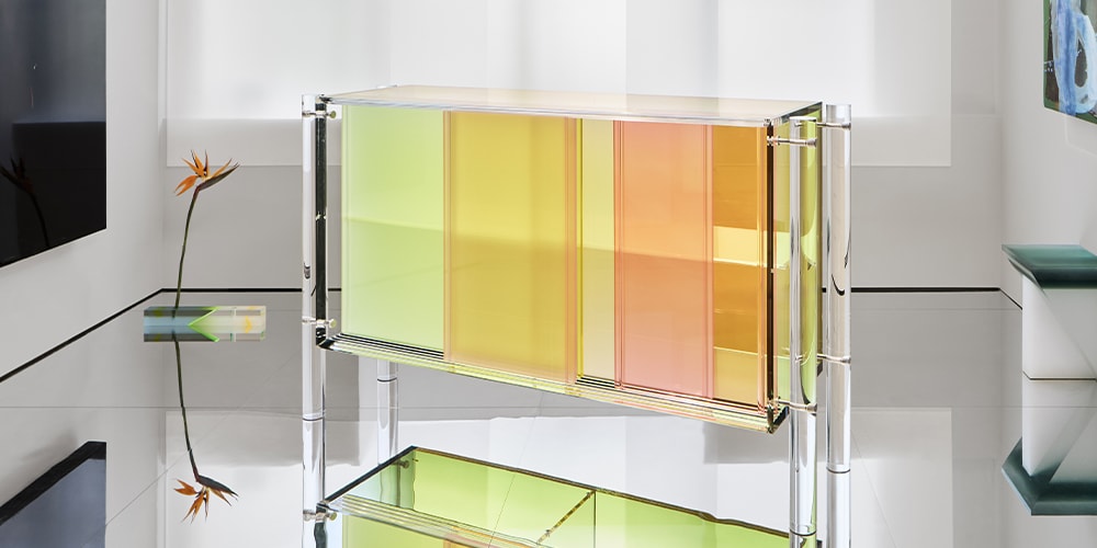 Draga & Aurel’s Cadre Sideboard Is an Artistic Display Light and Color