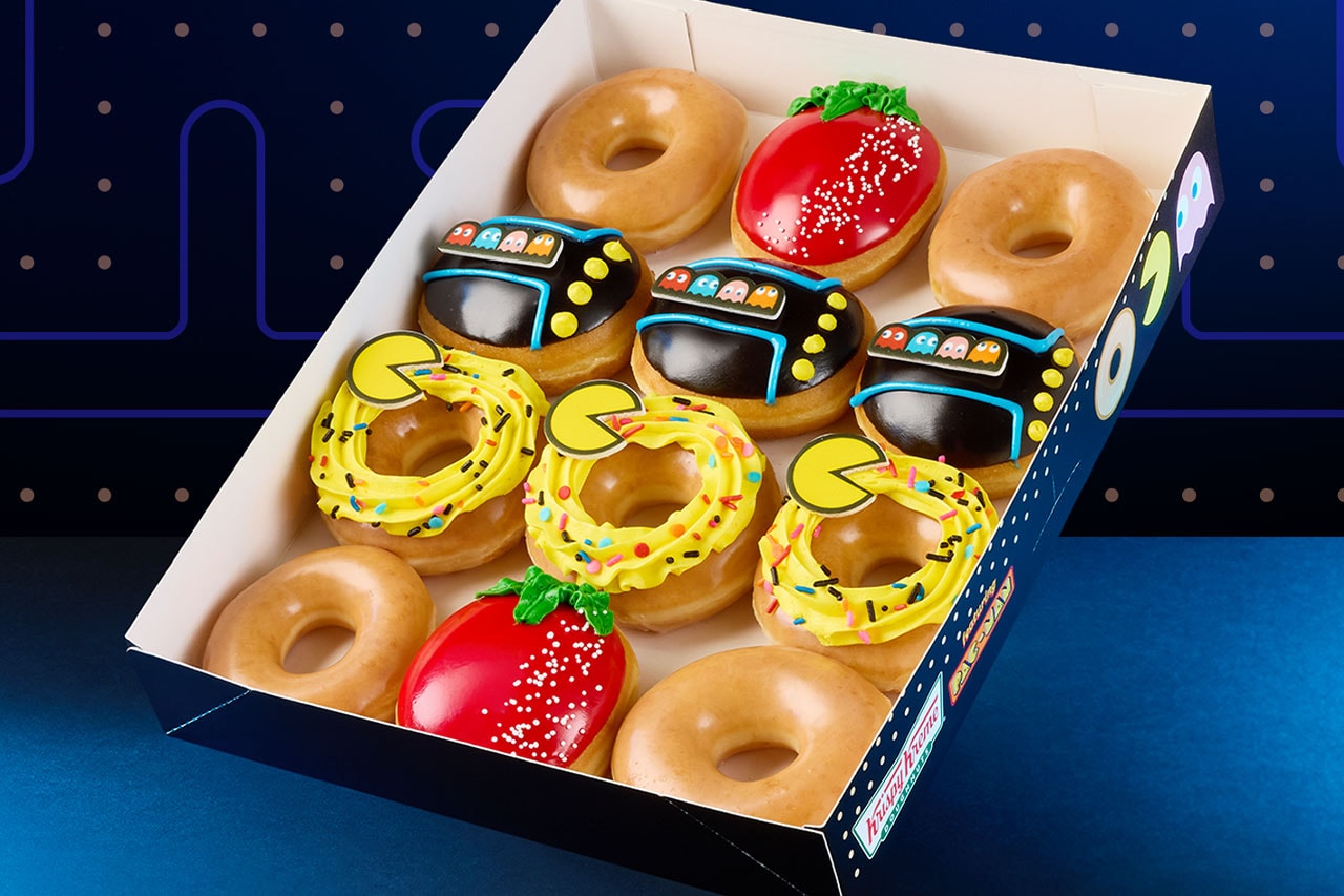 Krispy Kreme PAC-MAN doughnuts - themed box