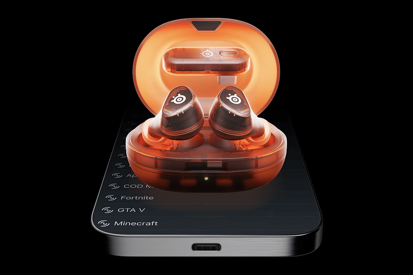 SteelSeries Launches Arctis GameBuds in Limited-Edition "Glorange" Colorway gaming headphones bluetooth xbox playstation 5 steam deck asus rog ally 