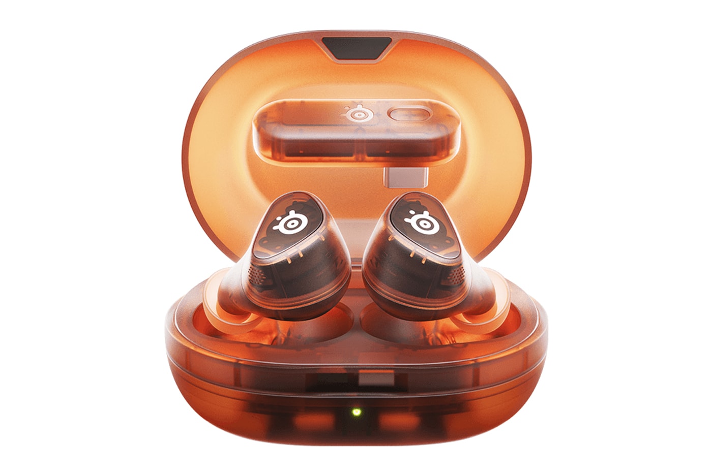 SteelSeries Launches Arctis GameBuds in Limited-Edition "Glorange" Colorway gaming headphones bluetooth xbox playstation 5 steam deck asus rog ally 