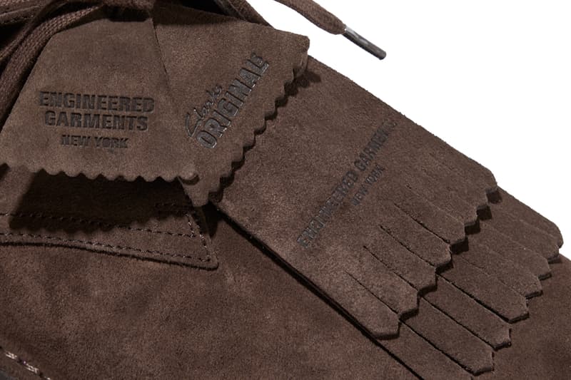 Engineered Garments x Clarks Originals Second Collaboration Desert Khan Release Info Vibram® sole