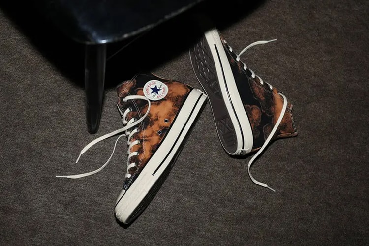 This Converse Chuck Taylor All Star Hi Features Hand-Bleached Detailing
