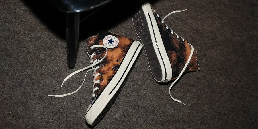 This Converse Chuck Taylor All Star Hi Features Hand-Bleached Detailing