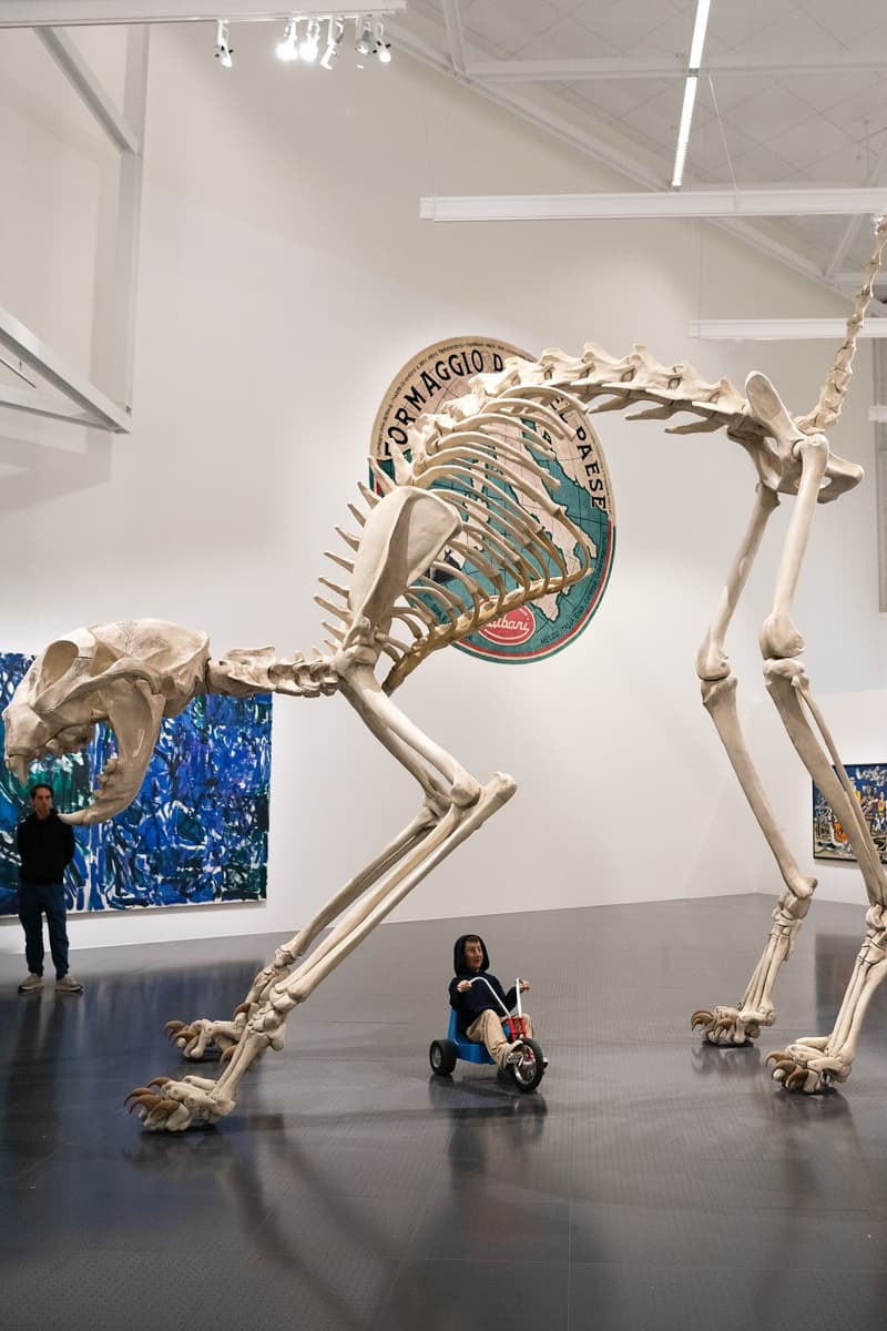 maurizio cattelan centre pompidou metz exhibition the endless sunday paintings artwork sculpture
