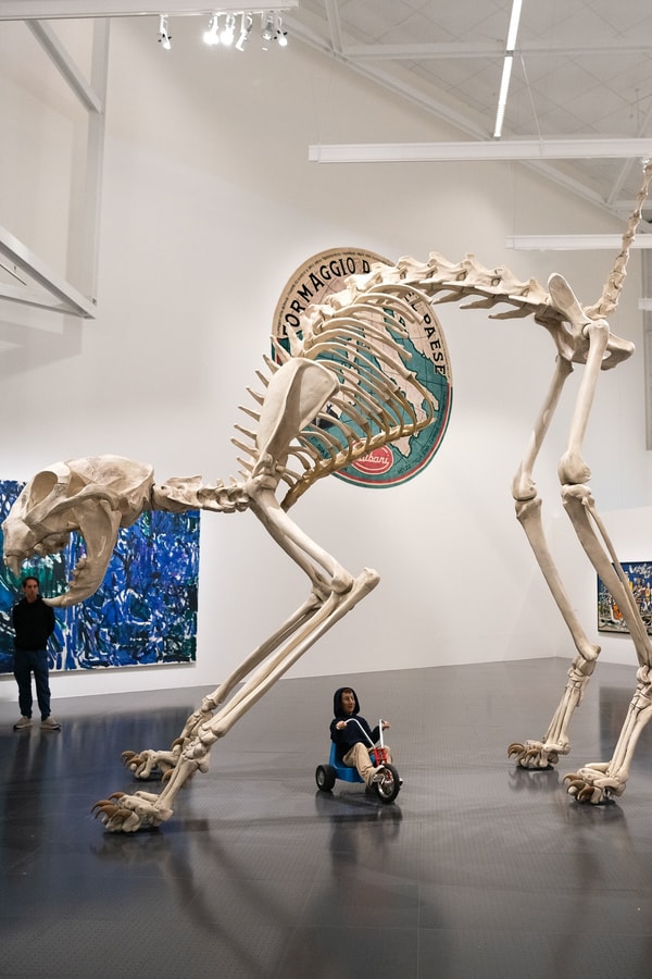 maurizio cattelan centre pompidou metz exhibition the endless sunday paintings artwork sculpture