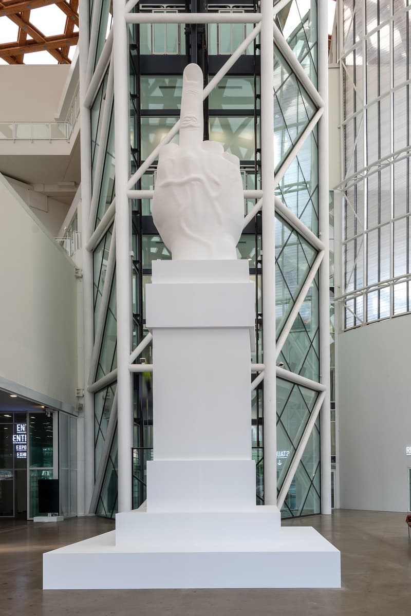 maurizio cattelan centre pompidou metz exhibition the endless sunday paintings artwork sculpture