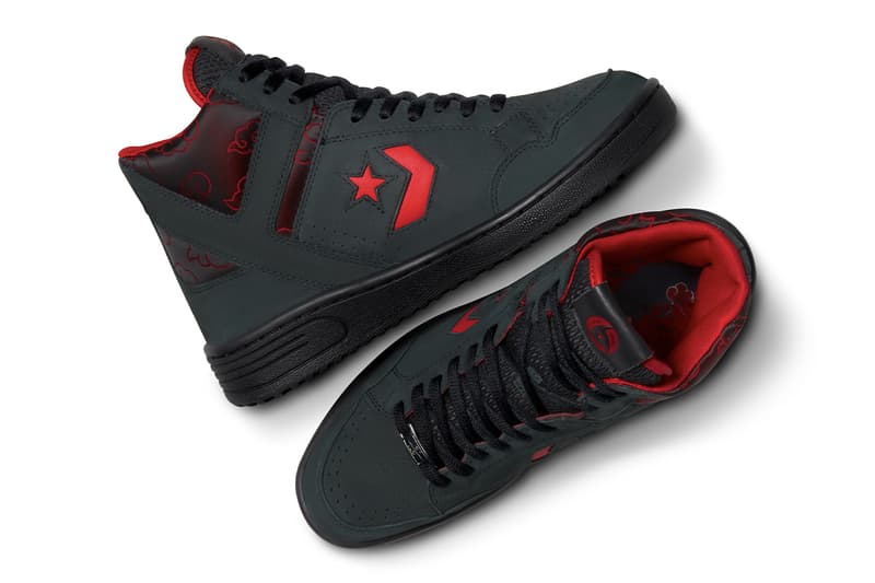 Naruto Shippuden x Converse Collaboration Chuck Taylor Pack “Naruto” “Uzumaki Sasuke” “Uchiha Gaara” A14836C A14837C A14838C "Kakashi" Converse Weapon Itachi Uchiha Release Info