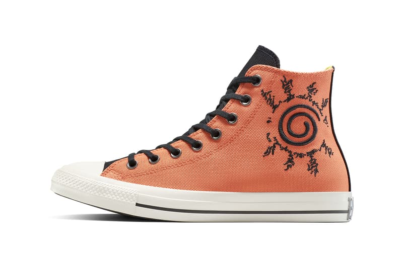 Naruto Shippuden x Converse Collaboration Chuck Taylor Pack “Naruto” “Uzumaki Sasuke” “Uchiha Gaara” A14836C A14837C A14838C "Kakashi" Converse Weapon Itachi Uchiha Release Info