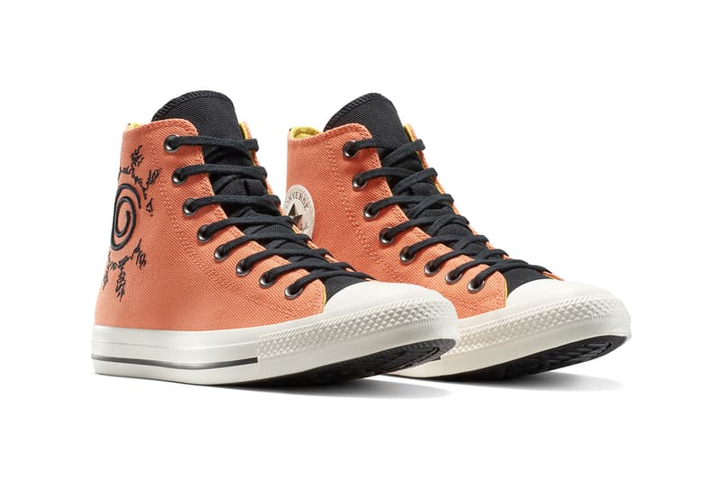 Naruto Shippuden x Converse Collaboration Chuck Taylor Pack “Naruto” “Uzumaki Sasuke” “Uchiha Gaara” A14836C A14837C A14838C "Kakashi" Converse Weapon Itachi Uchiha Release Info