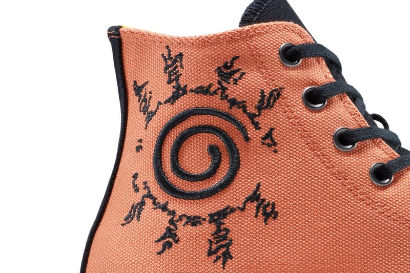 Naruto Shippuden x Converse Collaboration Chuck Taylor Pack “Naruto” “Uzumaki Sasuke” “Uchiha Gaara” A14836C A14837C A14838C "Kakashi" Converse Weapon Itachi Uchiha Release Info