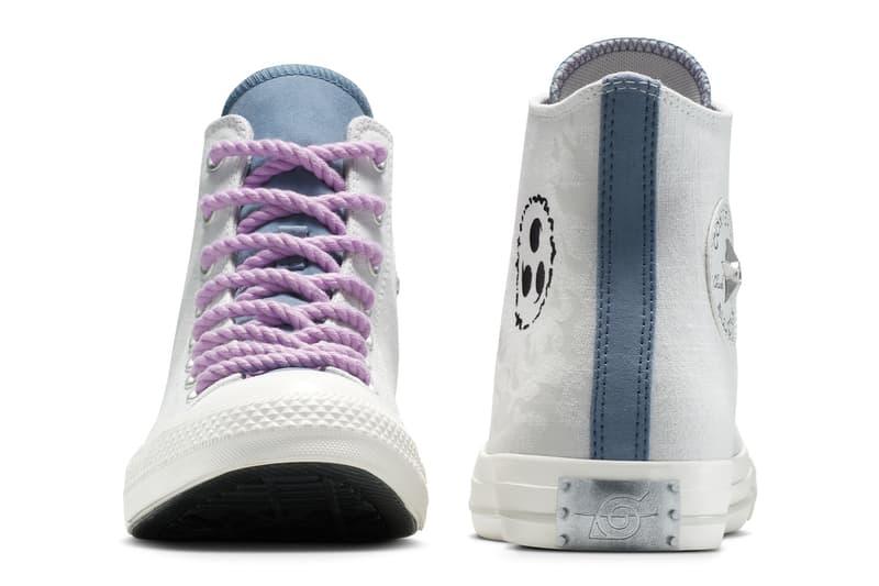 Naruto Shippuden x Converse Collaboration Chuck Taylor Pack “Naruto” “Uzumaki Sasuke” “Uchiha Gaara” A14836C A14837C A14838C "Kakashi" Converse Weapon Itachi Uchiha Release Info
