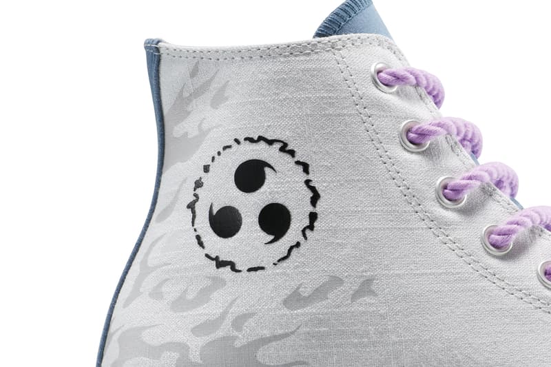Naruto Shippuden x Converse Collaboration Chuck Taylor Pack “Naruto” “Uzumaki Sasuke” “Uchiha Gaara” A14836C A14837C A14838C "Kakashi" Converse Weapon Itachi Uchiha Release Info
