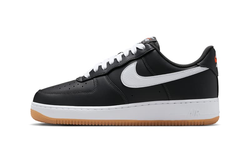 nike sportswear air force 1 low anthracite gum yellow safety orange white ii7630 001 official release date info photos price store list buying guide