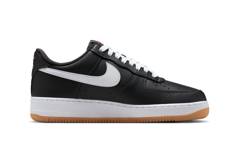 nike sportswear air force 1 low anthracite gum yellow safety orange white ii7630 001 official release date info photos price store list buying guide