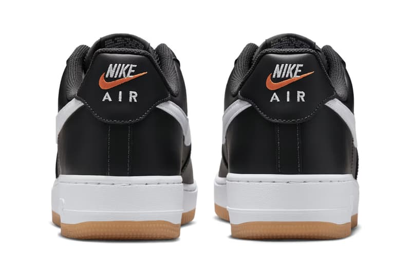 nike sportswear air force 1 low anthracite gum yellow safety orange white ii7630 001 official release date info photos price store list buying guide
