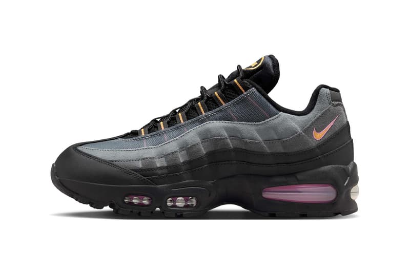 Nike Air Max 95 OG "Sundial" Black/Sundial-Playful Pink IB7683-001 retro 30th anniversary black nubuck 