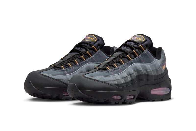 Nike Air Max 95 OG "Sundial" Black/Sundial-Playful Pink IB7683-001 retro 30th anniversary black nubuck 