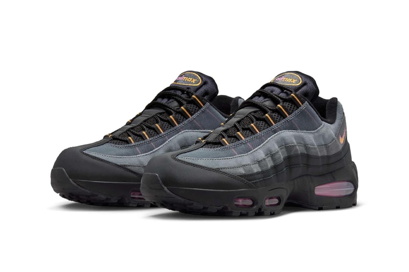Nike Air Max 95 OG "Sundial" Black/Sundial-Playful Pink IB7683-001 retro 30th anniversary black nubuck 