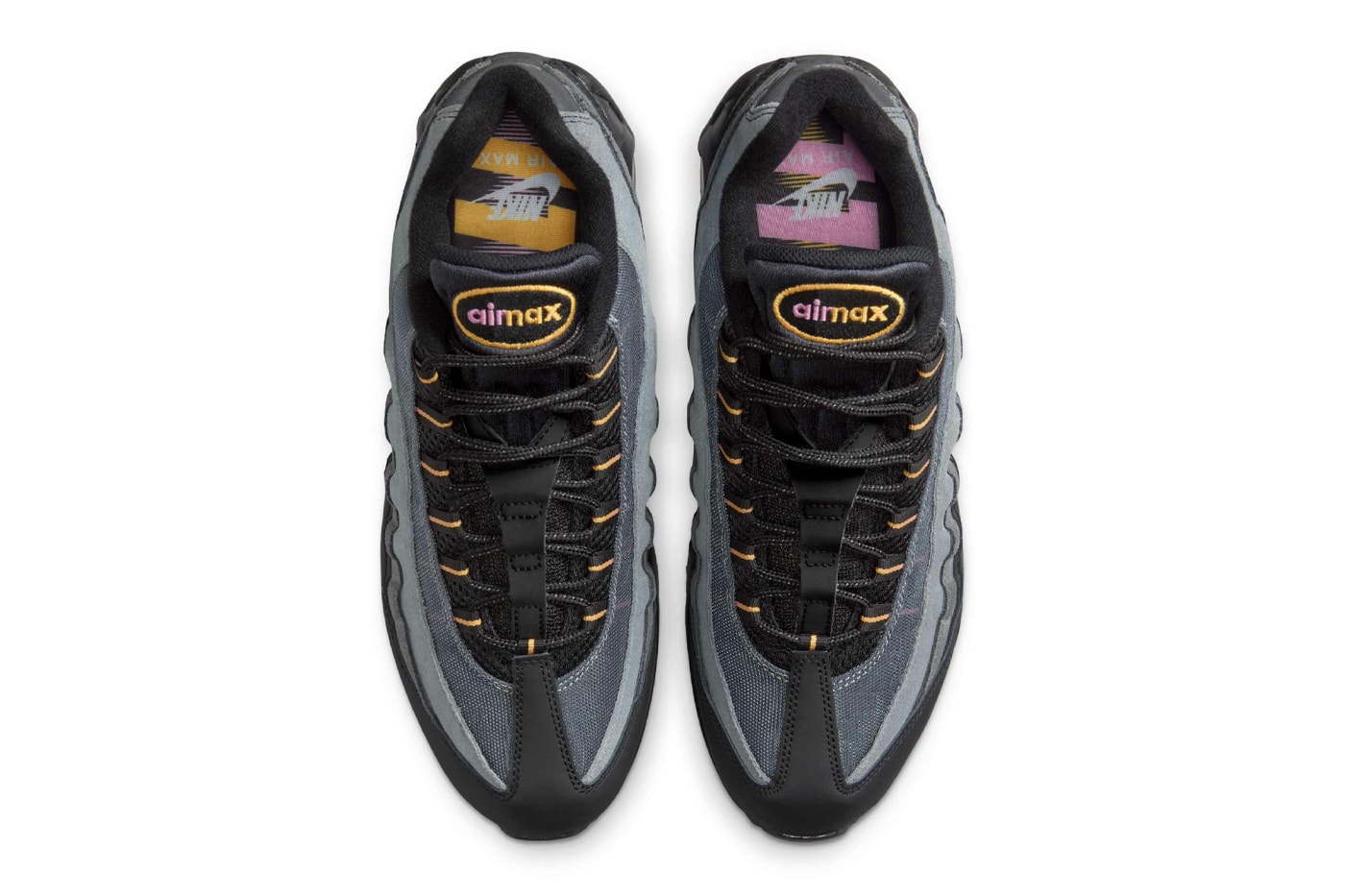 Nike Air Max 95 OG "Sundial" Black/Sundial-Playful Pink IB7683-001 retro 30th anniversary black nubuck 