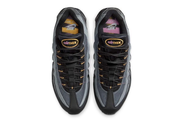 Nike Air Max 95 OG "Sundial" Black/Sundial-Playful Pink IB7683-001 retro 30th anniversary black nubuck 