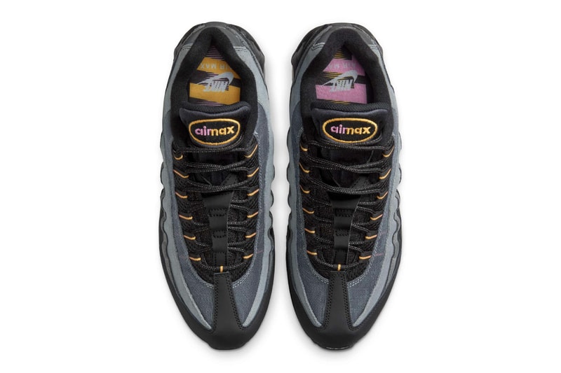 Nike Air Max 95 OG "Sundial" Black/Sundial-Playful Pink IB7683-001 retro 30th anniversary black nubuck 