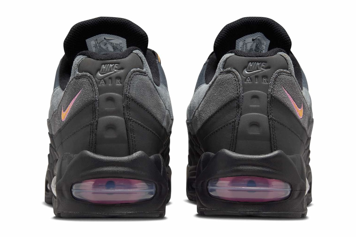 Nike Air Max 95 OG "Sundial" Black/Sundial-Playful Pink IB7683-001 retro 30th anniversary black nubuck 