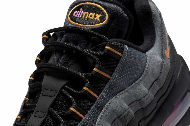 Nike Air Max 95 OG "Sundial" Black/Sundial-Playful Pink IB7683-001 retro 30th anniversary black nubuck 