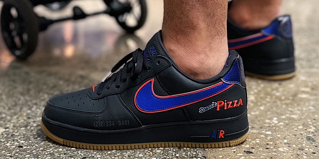First Look at the Scarr's Pizza x Nike Air Force 1 Low in Black
