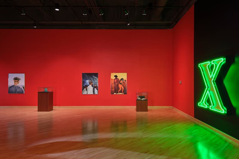 awol erizku caam california african american museum exhibition malcolm x history painting sculpture artworks